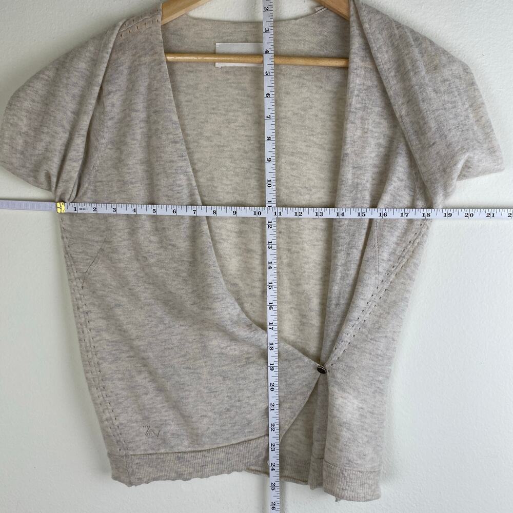 Zadig & Voltaire Daphnee Beige Cashmere Button Cardigan Size Small - Picture 16 of 16